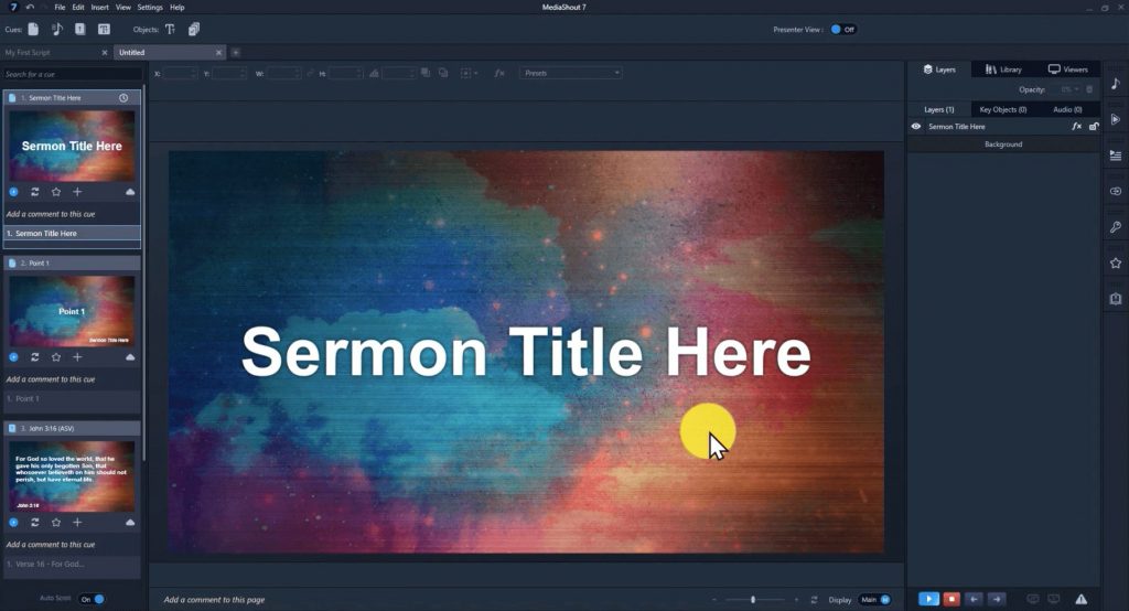 software for worship presentation